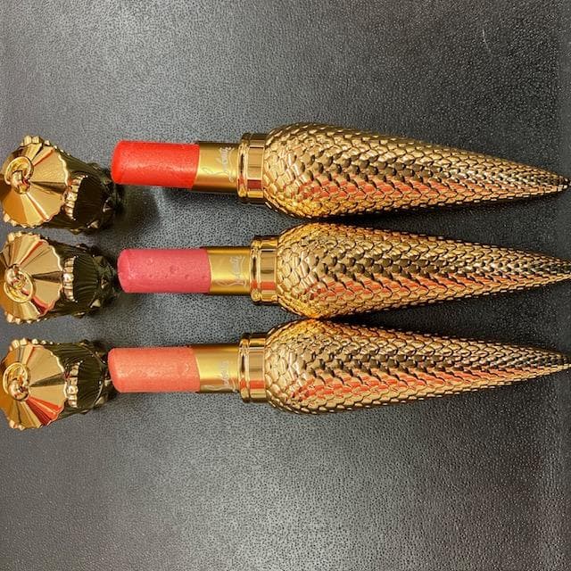 ルブタン　口紅（キャンディ 140S、モスリン 625S、 ビズゥ 515S）