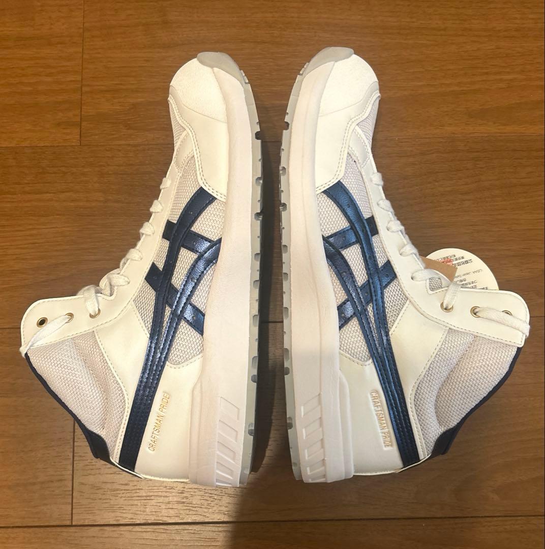 【新品未使用】asicsアシックス ウィンジョブ ハイカット 安全靴 白青