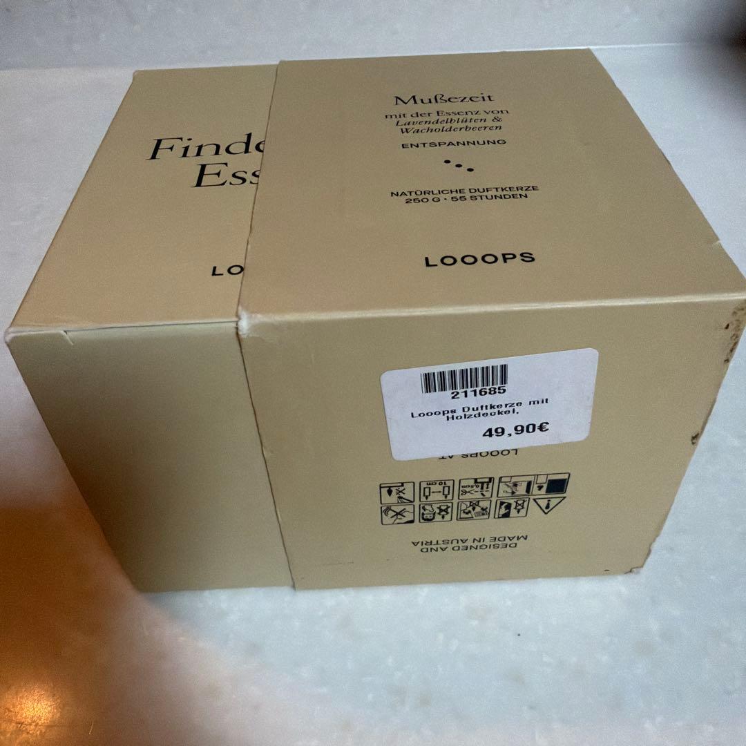 LOOOPS アロマキャンドル MuBezeitラベンダージュニパー未使用