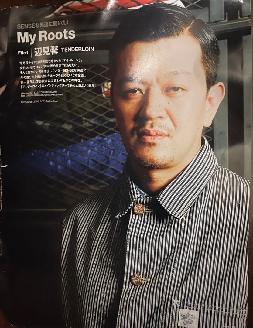 テンダーロイン tenderloin ヒッコリーカバーオール M