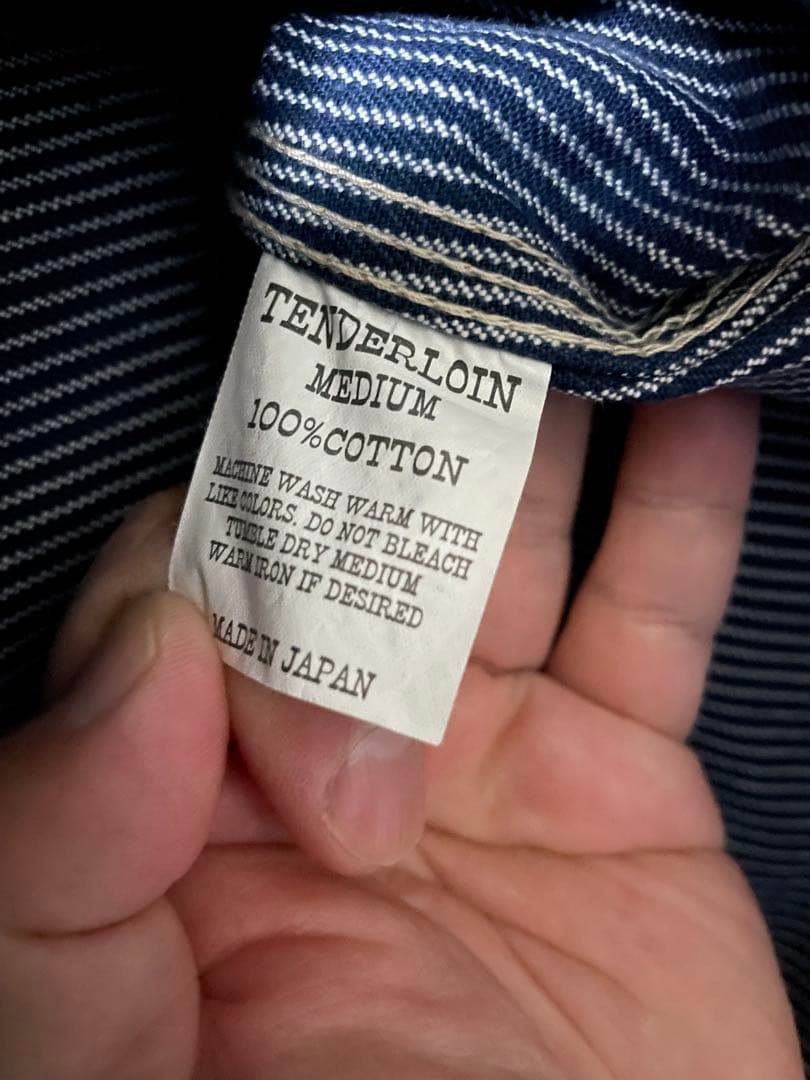 テンダーロイン tenderloin ヒッコリーカバーオール M