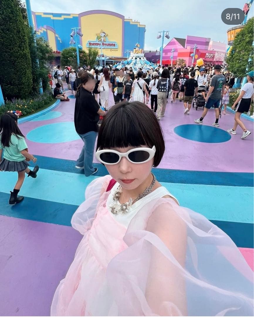 【POPPY】organdy flare mini dress