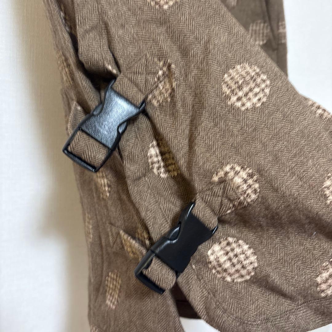 コムデギャルソンオムプリュス ブラウン 水玉模様 ショートパンツ