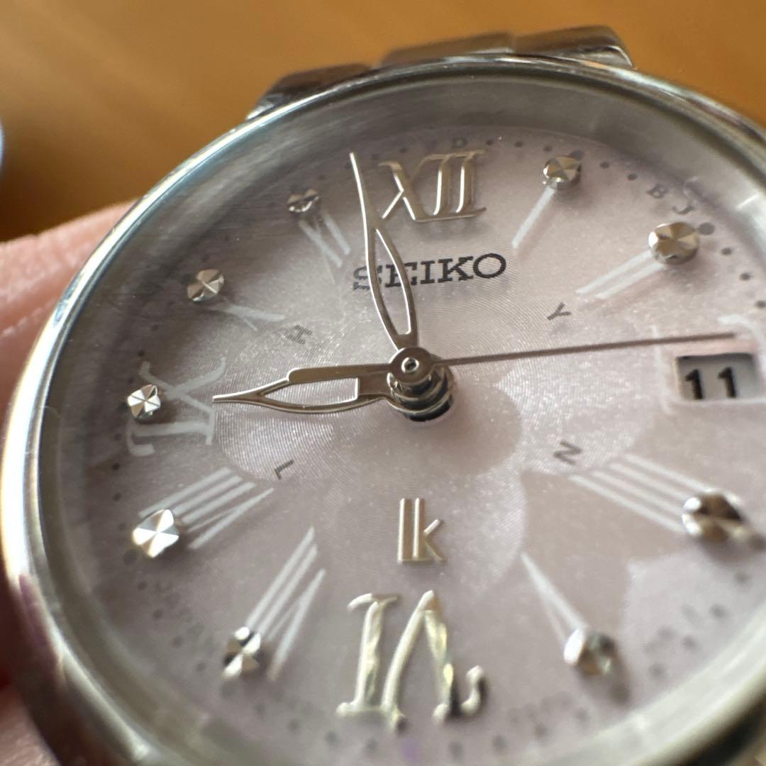 seiko lk 1B22-OBLO 【美品】ルキア クローバー ピンク