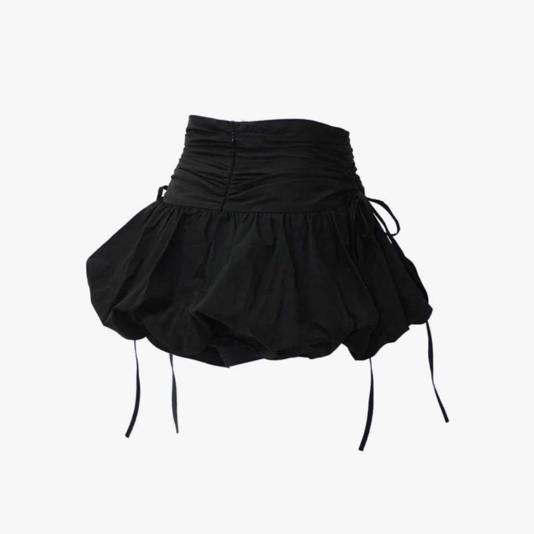 スカート THEREDTHREAD strap balloon skirt