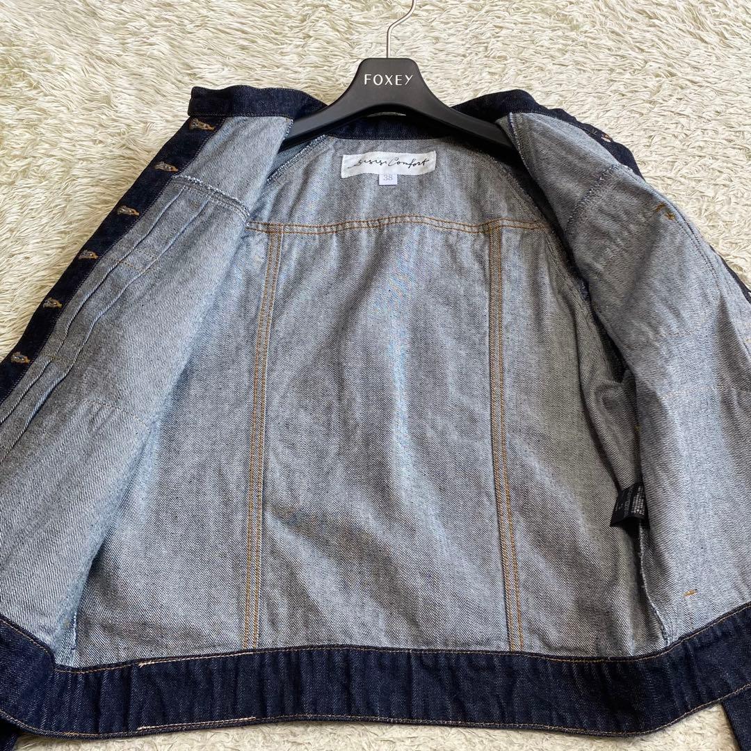 極美品✨️si-si-si comfort スタンドカラー デニムジャケット M