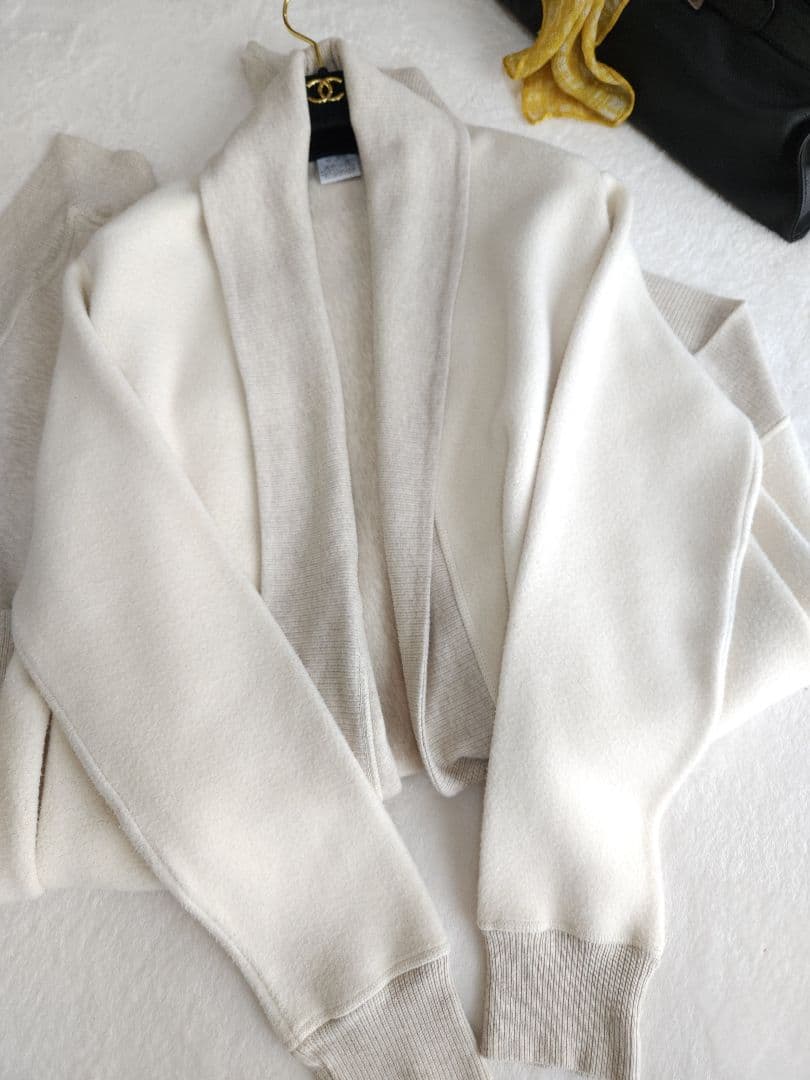 美品 RALPH LAUREN 高級ニットコート 人気グラデーション丈