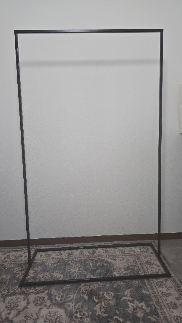 KANADEMONO シンプル アイアン ハンガーラック　Black　W90