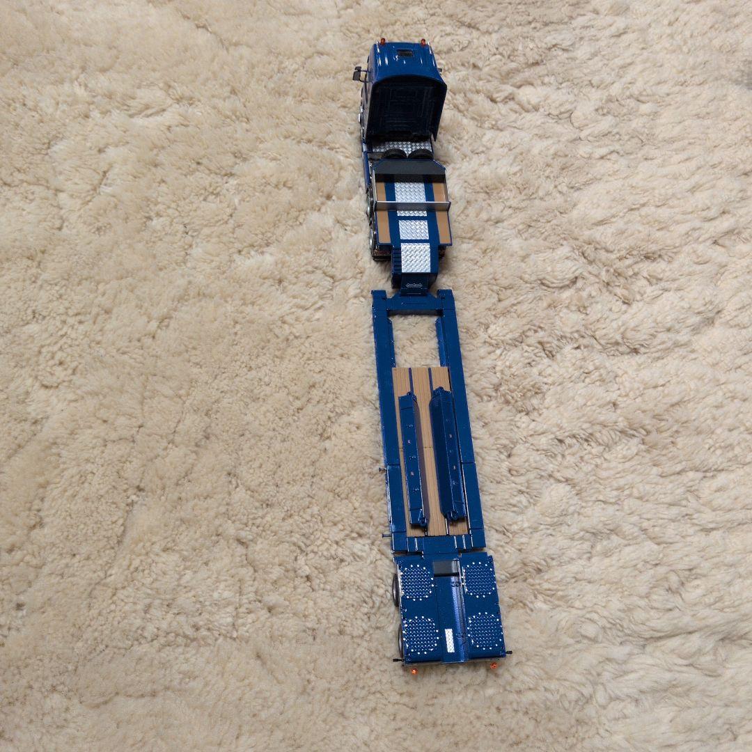 青 トレーラー ミニカー 6ホイール