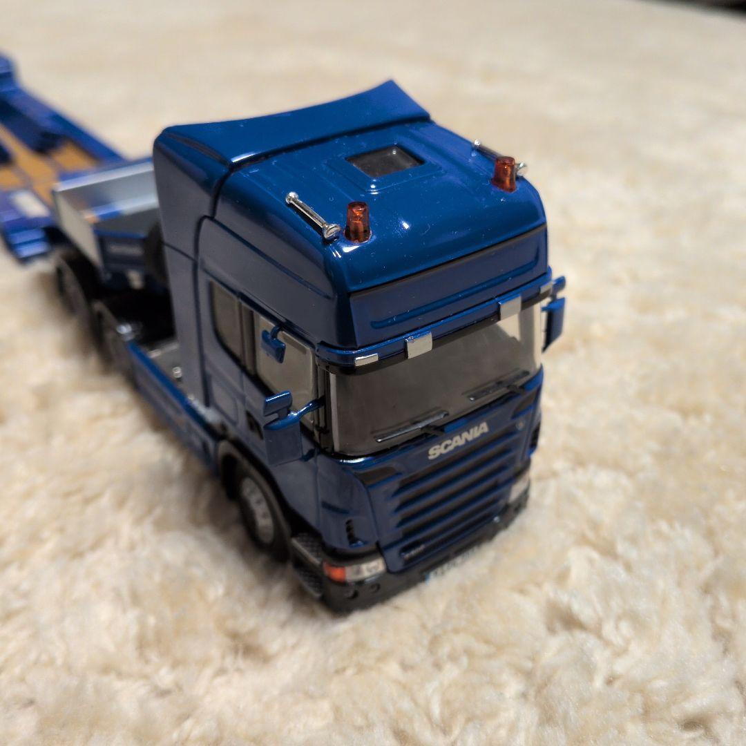 青 トレーラー ミニカー 6ホイール