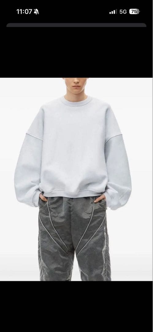 Alexander Wang ロゴスウェットシャツ トレーナー 登坂広臣 ØMI