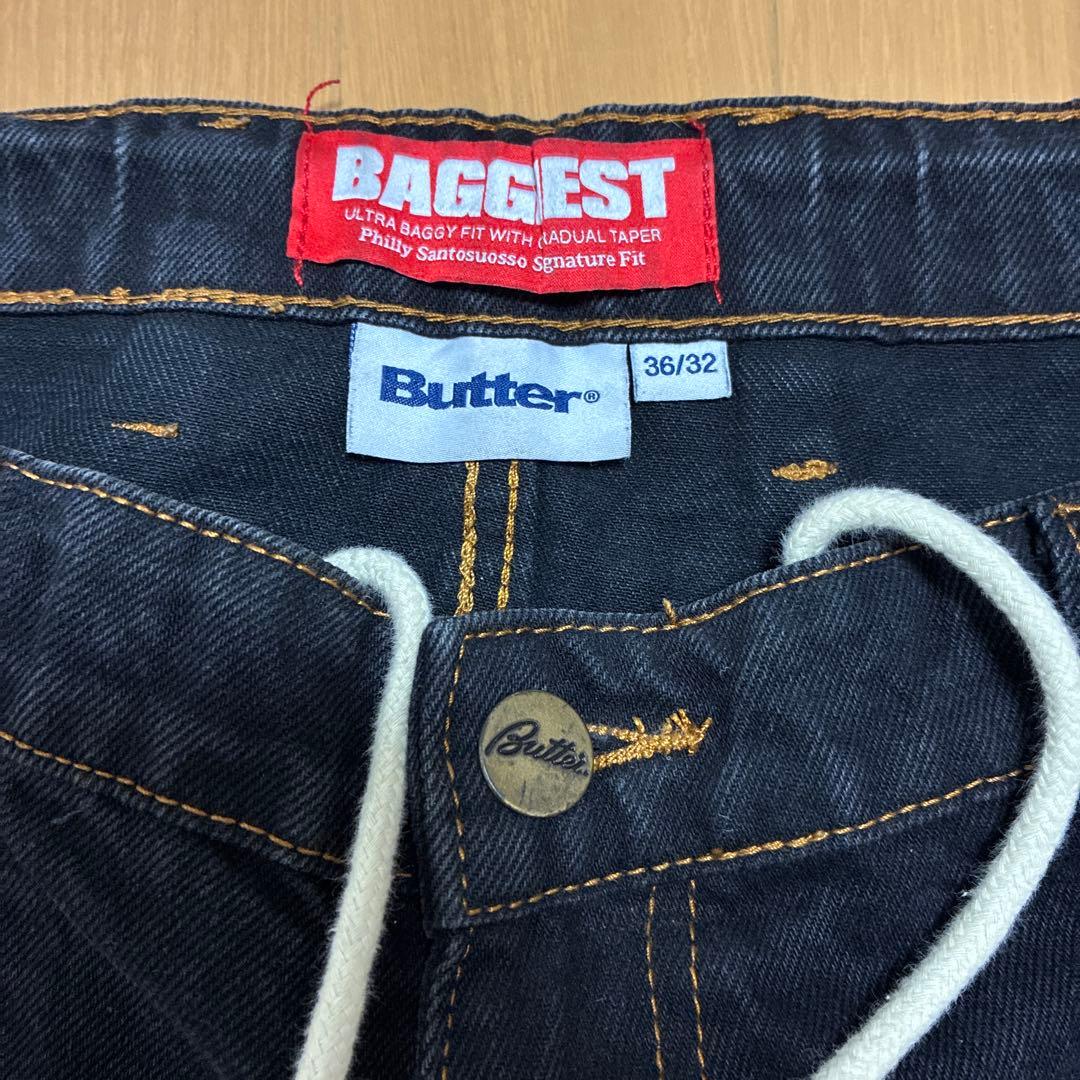 buttergoods　デニム　黒　36/32