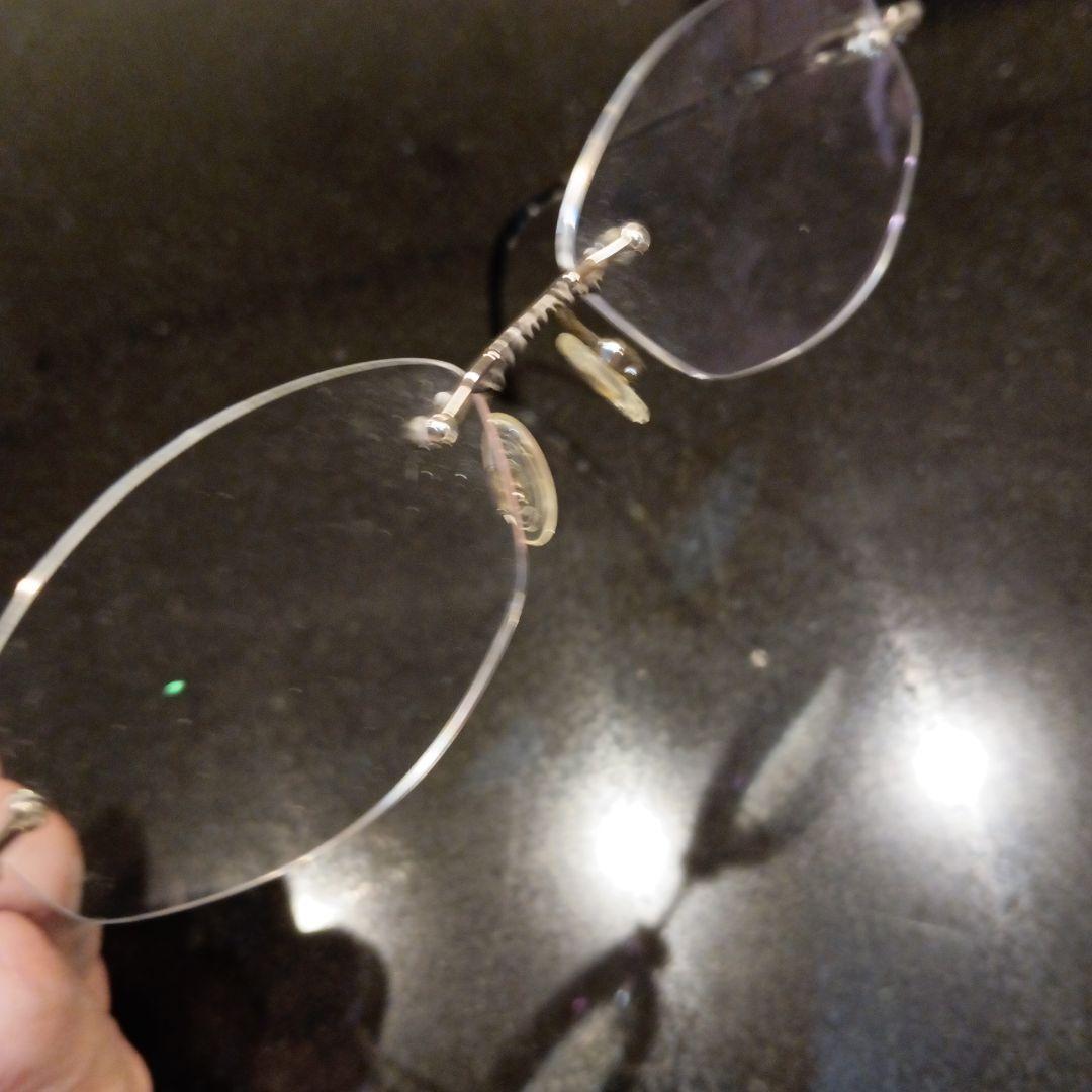 カザールのシルバーフレーム（老眼鏡）