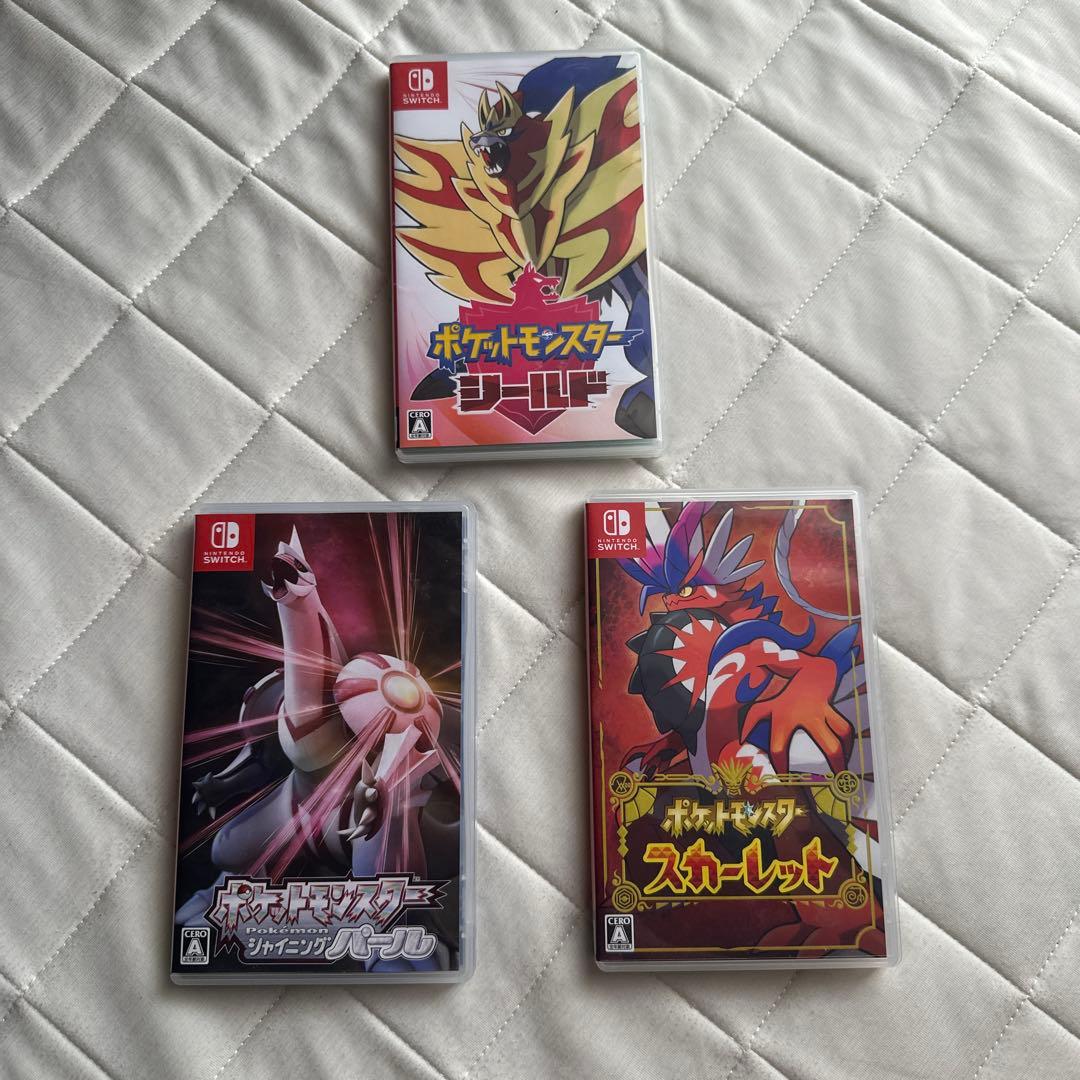 【しろ】ポケモンシールド、スカーレット、シャイニングパール