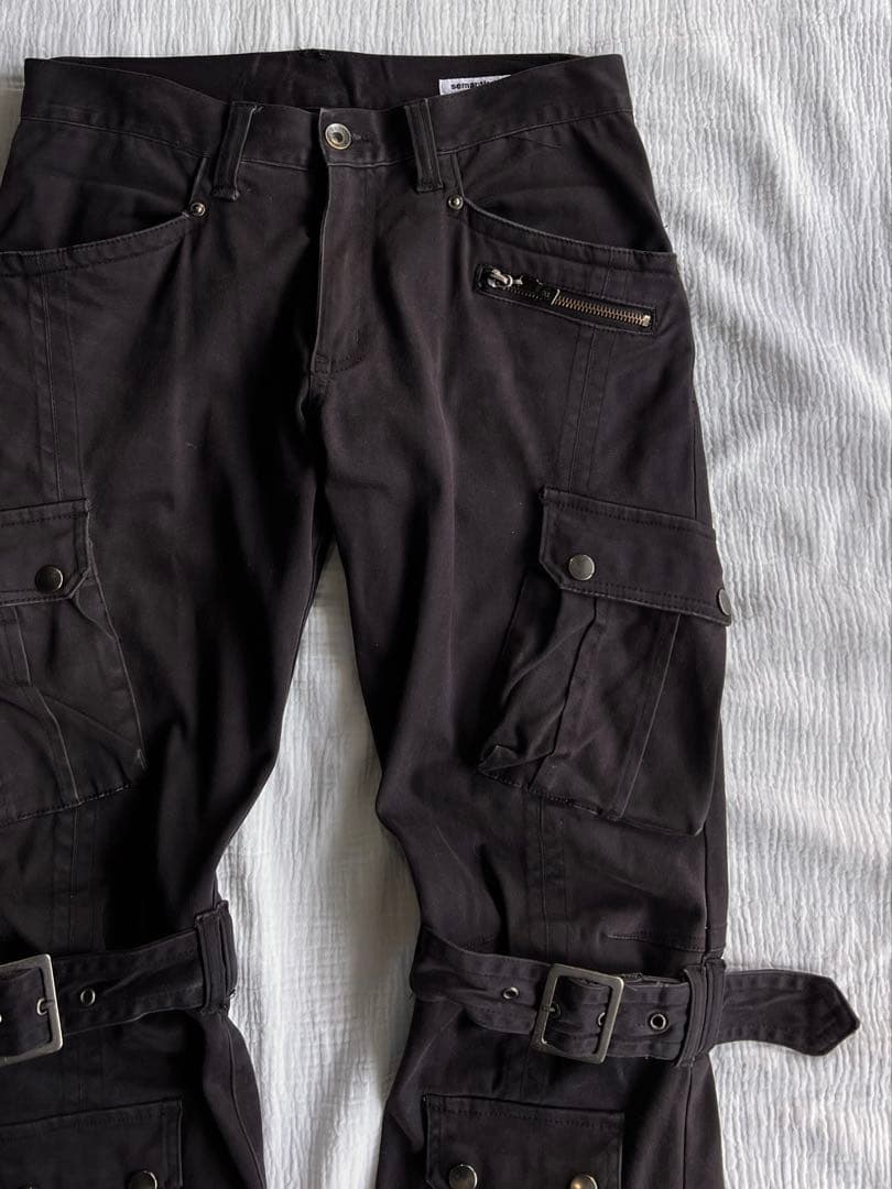 パンツ \"semantic design\" Bondage Flared Pants