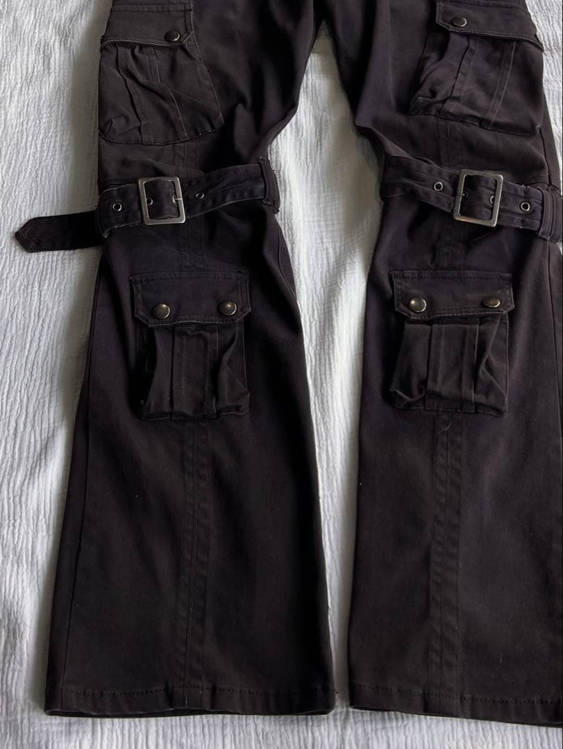 パンツ \"semantic design\" Bondage Flared Pants