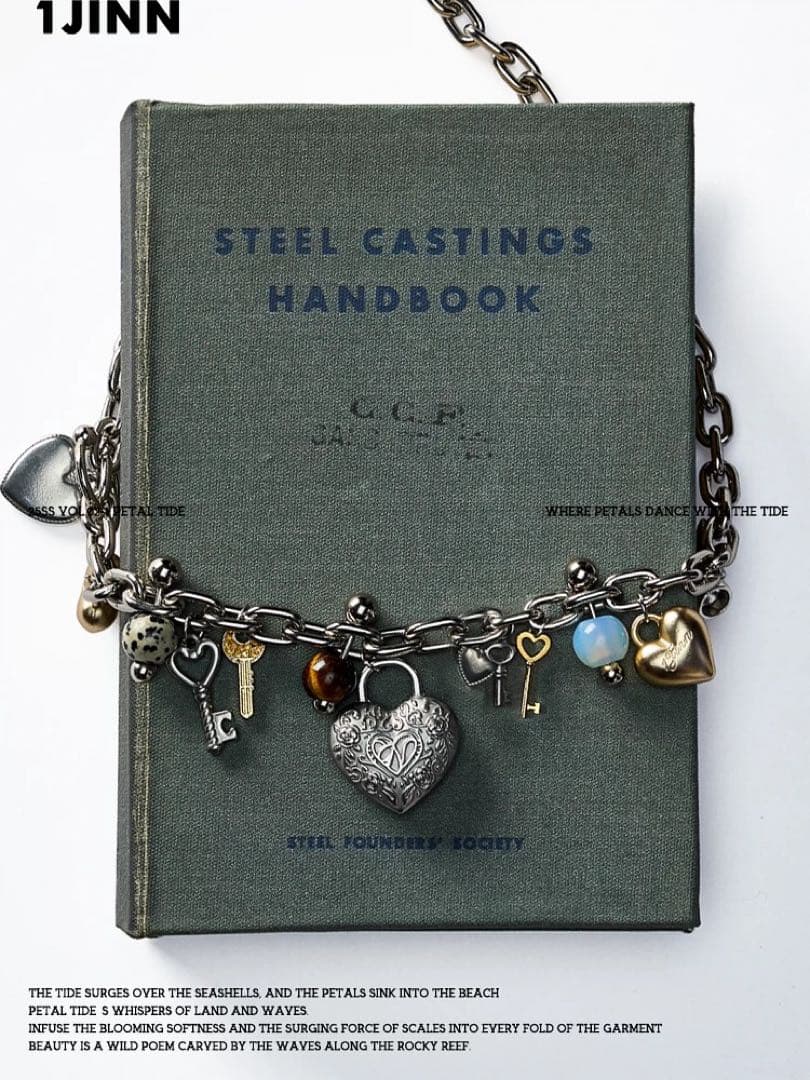 1JINN STUDIOチェーンネックレス ハートチャーム