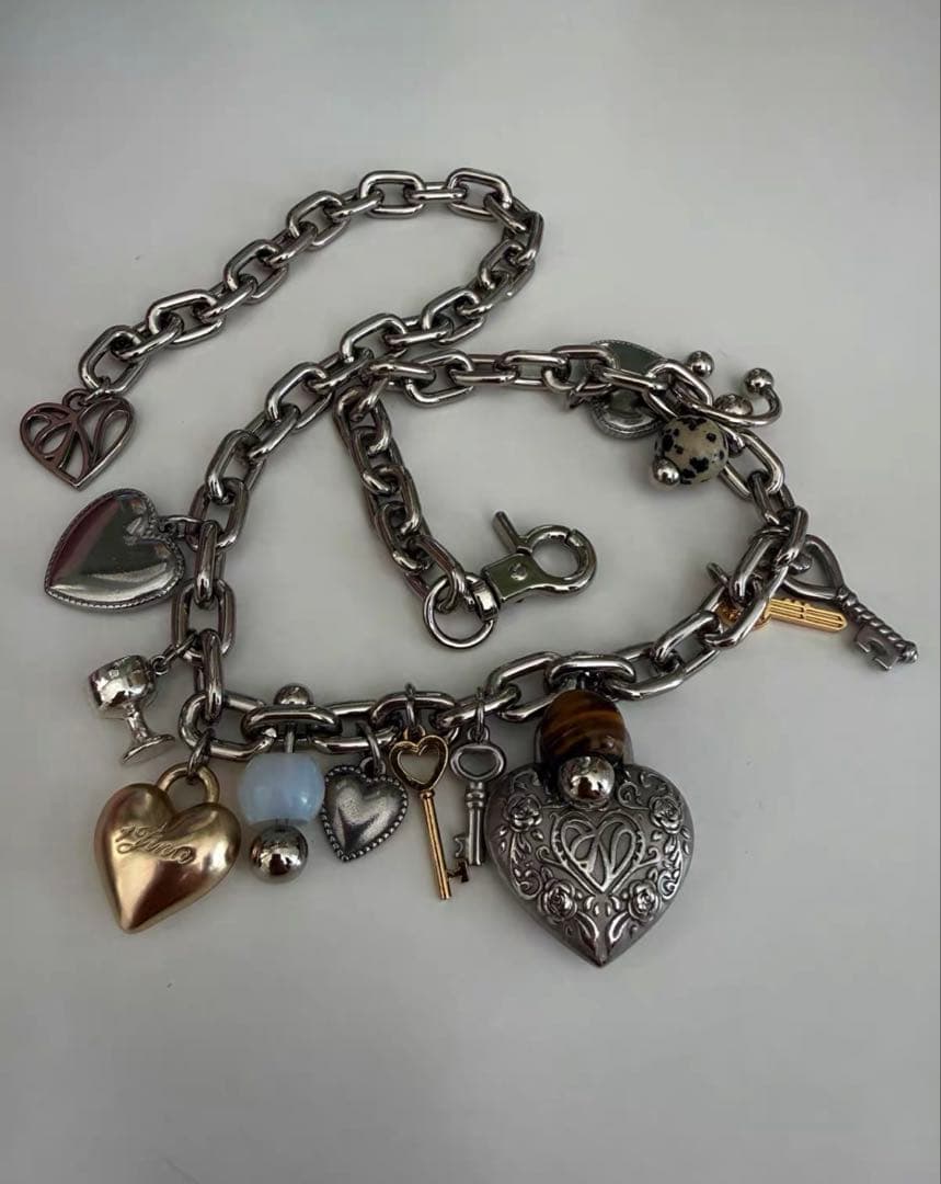 1JINN STUDIOチェーンネックレス ハートチャーム