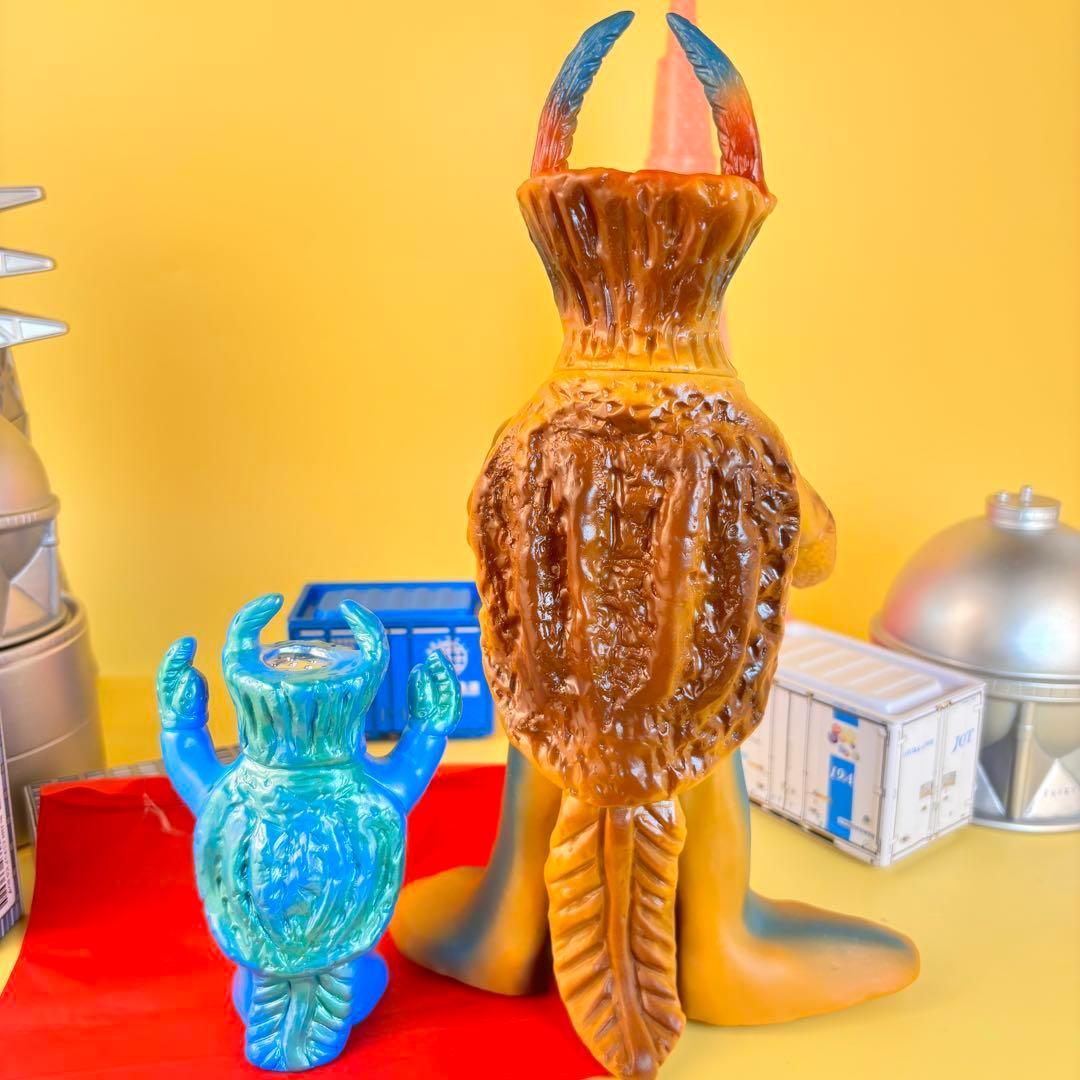 マルサン トルトス海人 ウルトラ怪獣シリーズ パチ ソフビ　マルパぺおまけ付