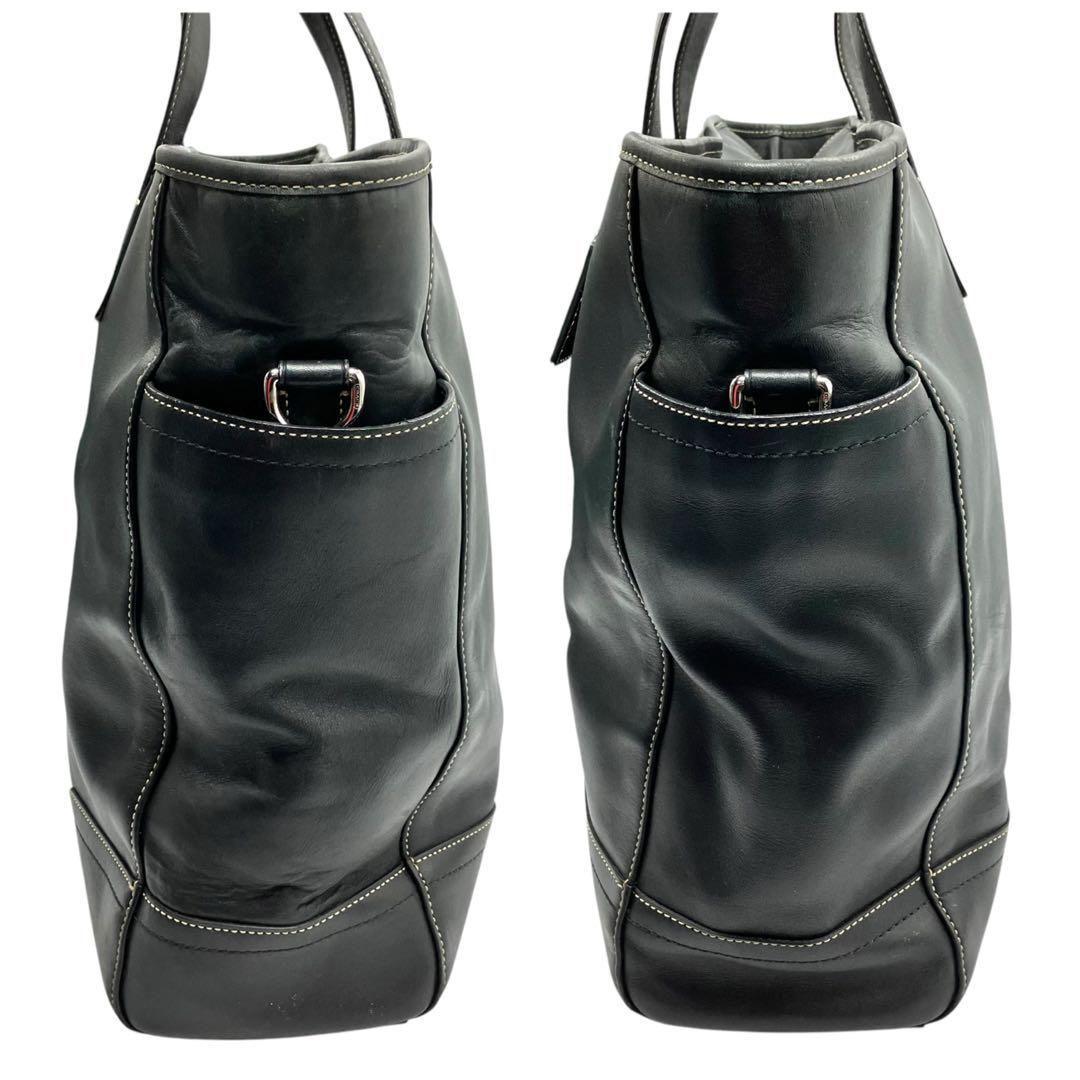 良品 1804 COACH ブリーフケース レザー ブラック A4