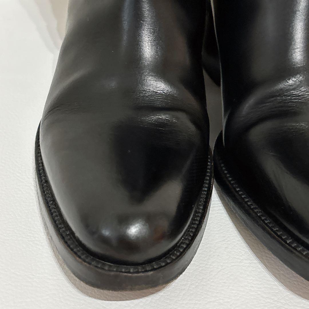 サルトル レザー ロングブーツ 黒　茶色　バイカラー ジョッキーブーツ 35