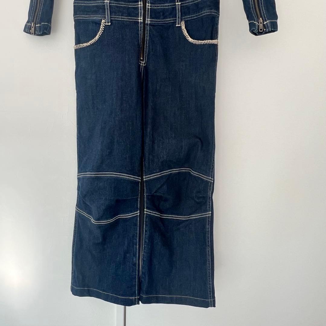 AVIREX アヴィレックス デニム つなぎ 2way 半袖 長袖 M 希少品