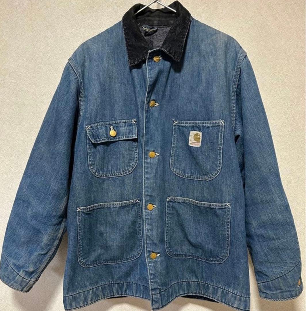 60-70's Carhartt デニム チョアコート カバーオール USA製