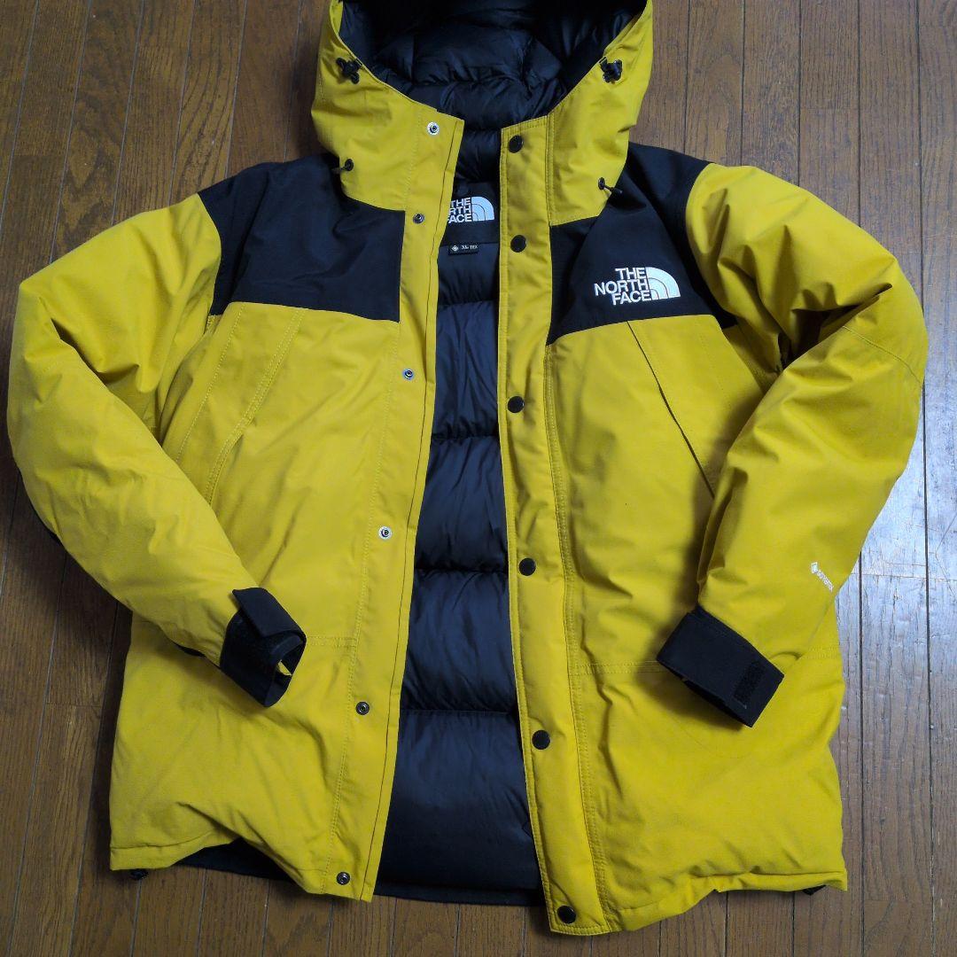 THE NORTH FACE ダウンジャケット XL イエロー・ブラック