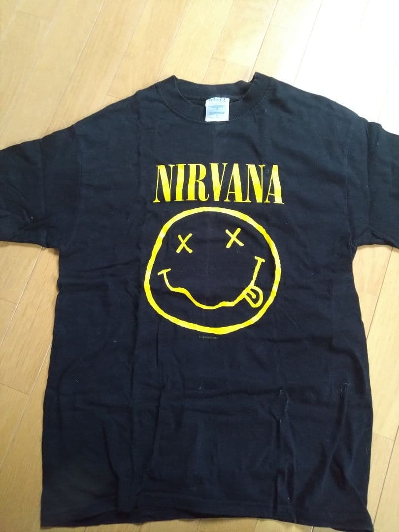 NIRVANA スミルースマイル Tシャツ 黒