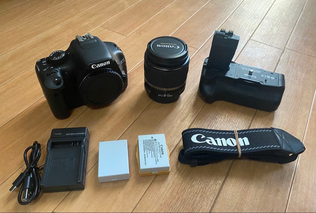 CanonEOS x4 18-55㎜レンズ、バッテリーグリップセット