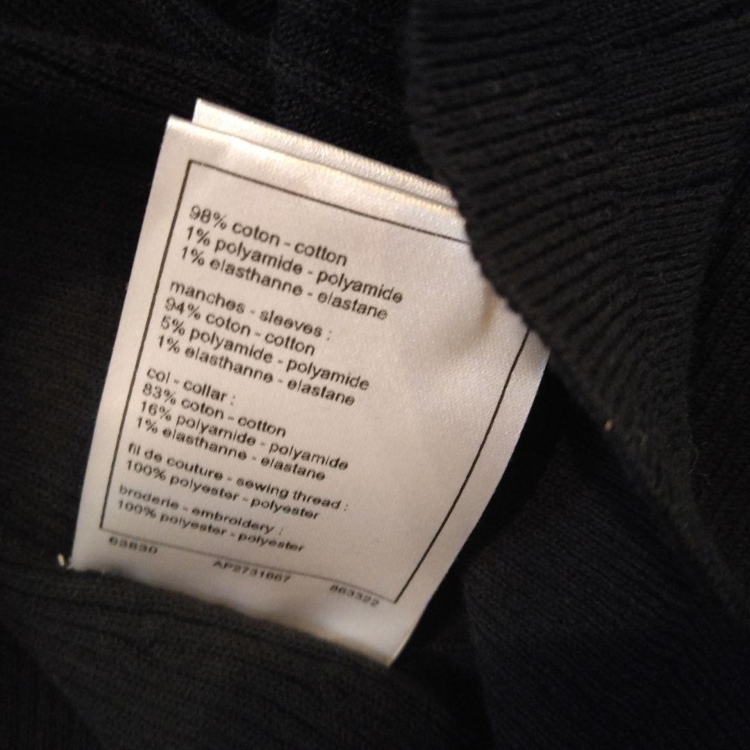 CHANEL ブラック 半袖Tシャツ 魚刺繍