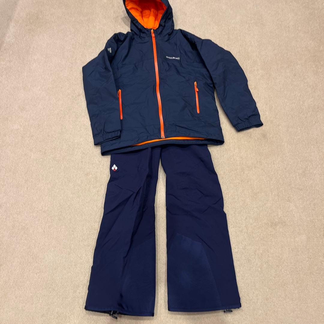 新品未使用　mont-bell スキーウェア　上下　160