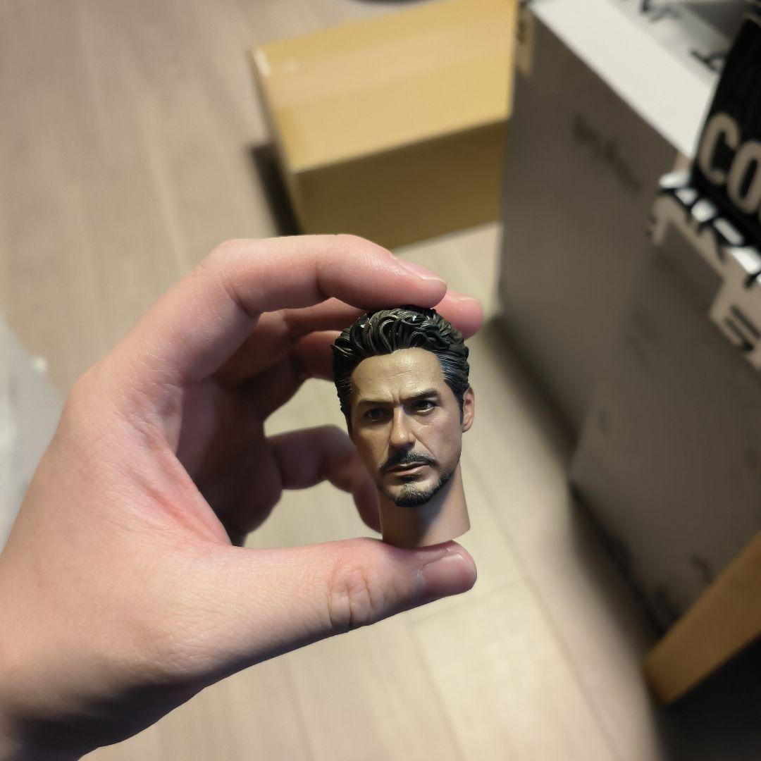 トニー・スターク フィギュアヘッド 1/6 訳あり特別価格！