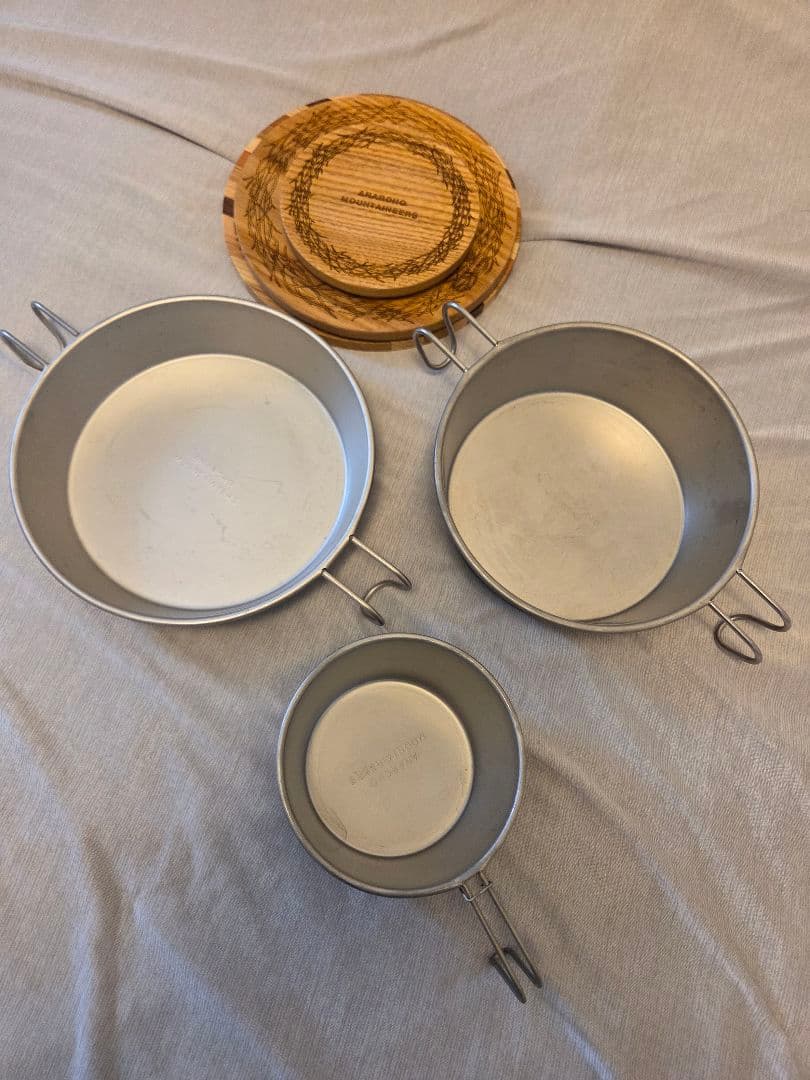 マウンテンリサーチ 食器とウッドリッドのセット