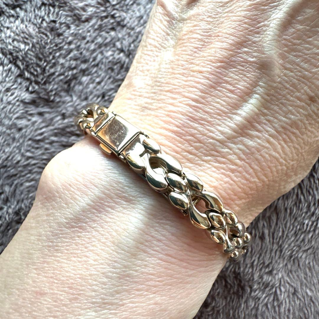 ブレスレットウォッチ シチズンエコドライブ 白蝶貝ゴールド【美品】