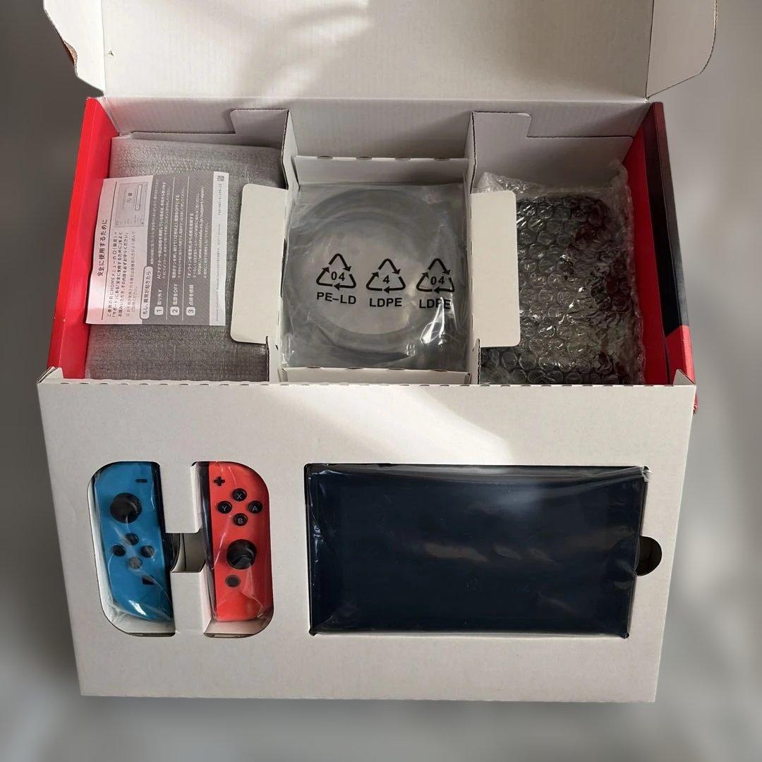 NINTENDO Switch 本体 バッテリー強化版 SDカード、ポーチセット