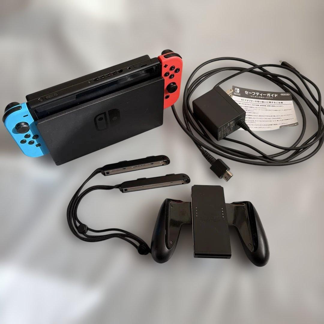 NINTENDO Switch 本体 バッテリー強化版 SDカード、ポーチセット
