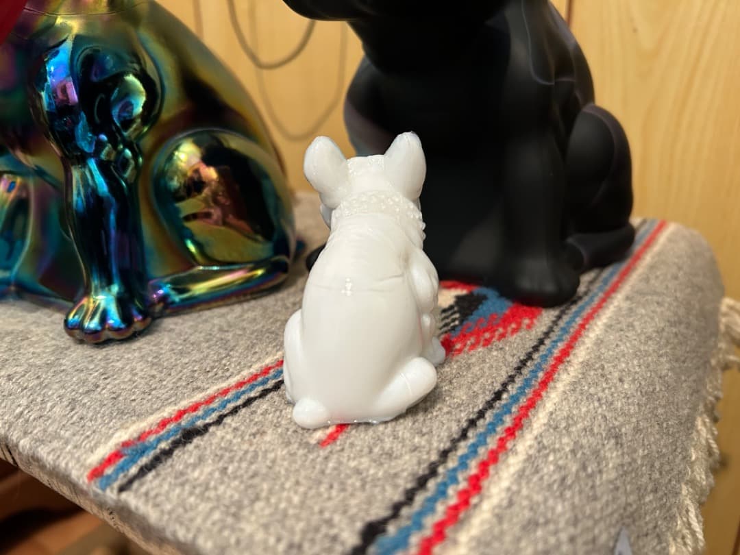 ビンテージ ウエストモアランド ガラス ブルドッグ Westmoreland