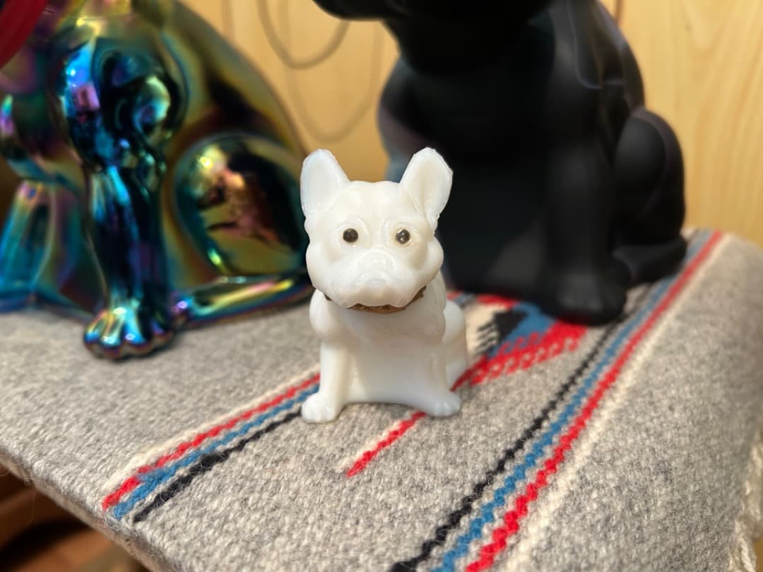 ビンテージ ウエストモアランド ガラス ブルドッグ Westmoreland