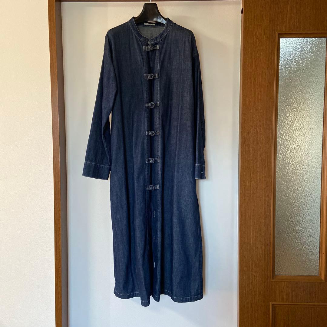 センソユニコ ルクルカ　デニム 長袖シャツワンピース