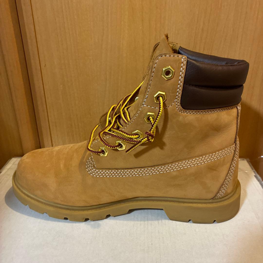 Timberland ベージュ ワークブーツ ハイカット　23.5㎝