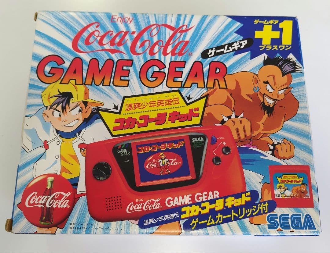 【電池付】コカ・コーラキッド　ゲームギア　箱、説明書完備　平成初期レトロ