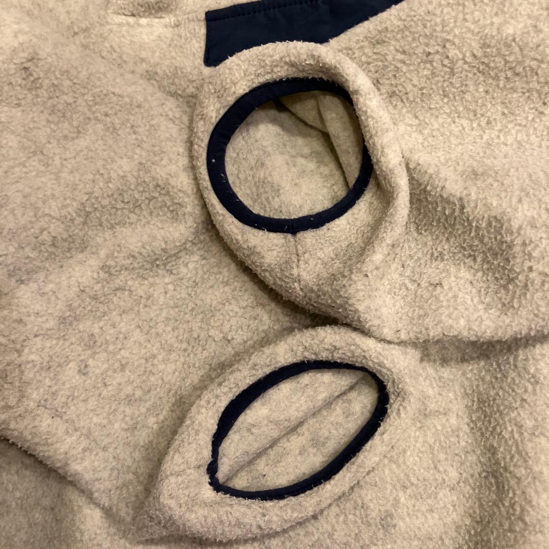 パタゴニア シンチラ　スナップT フリース XS オートミール×ブルー