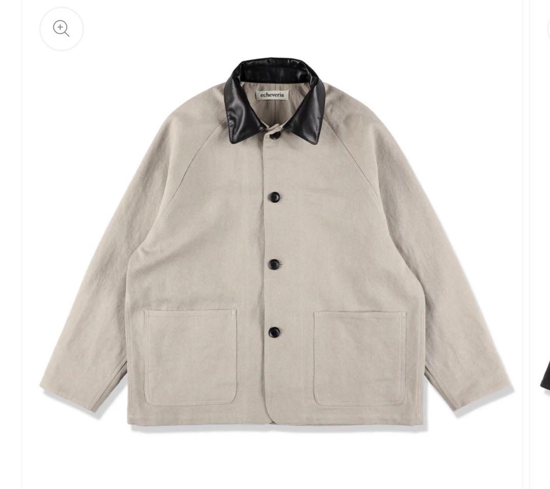 ジャケット・アウター echeveria Leather Switiching WorkJKT OVY