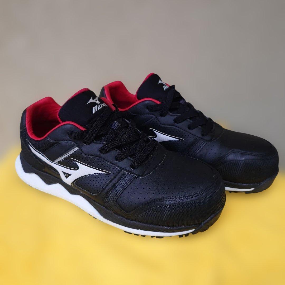 ミズノ 安全靴 26.5cm ブラック✕ホワイト F1GA200009