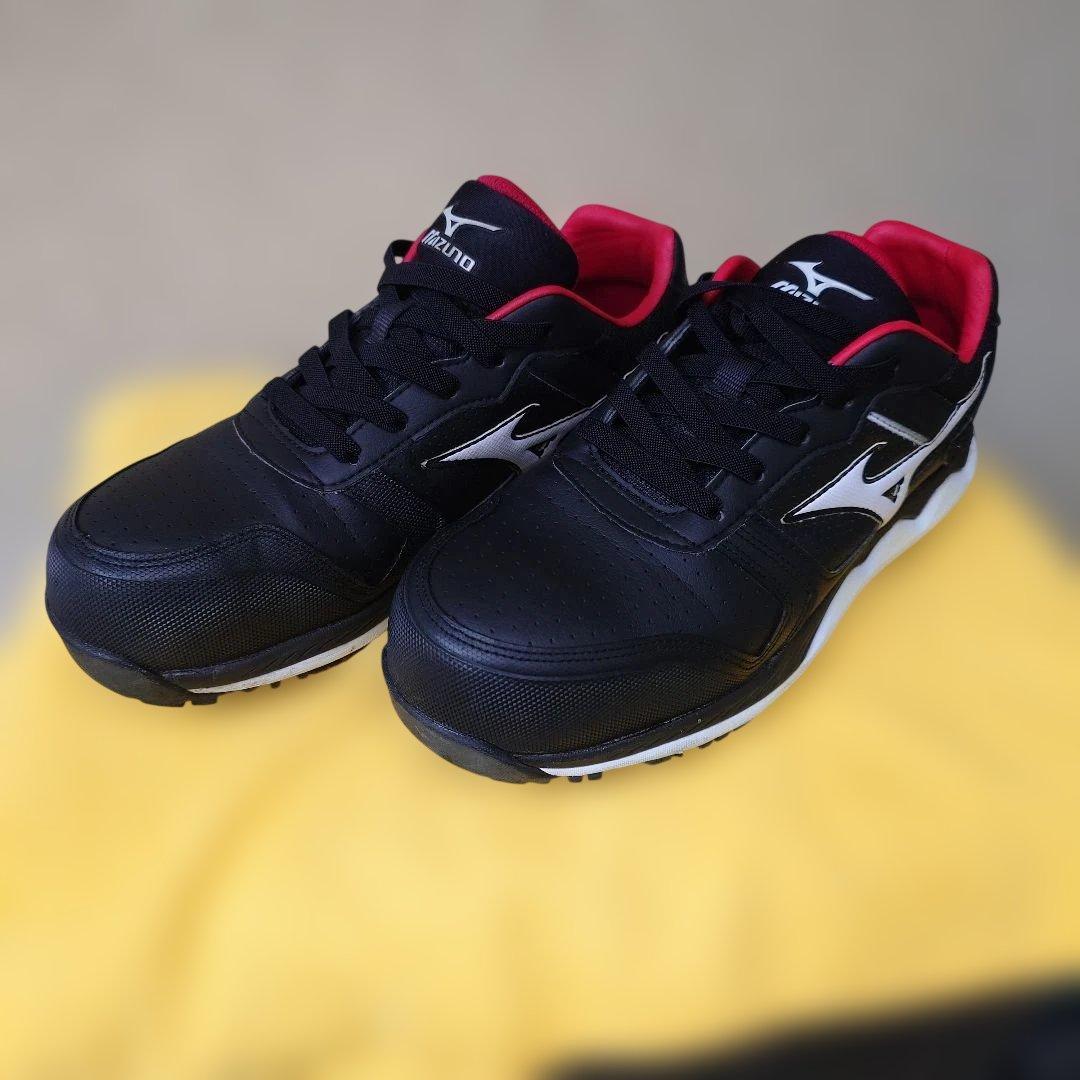 ミズノ 安全靴 26.5cm ブラック✕ホワイト F1GA200009