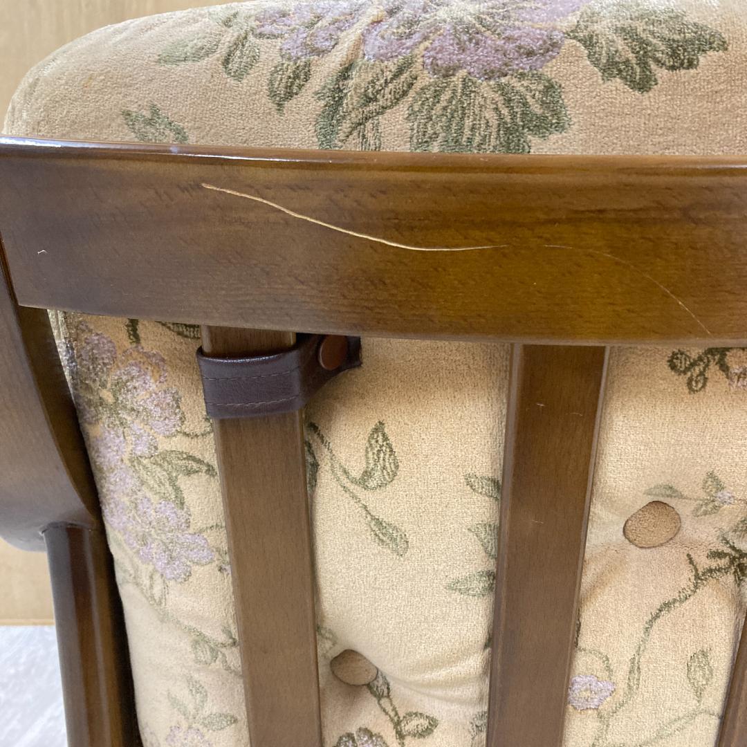 【カリモク】オールド　コロニアル アームチェア　1人掛けソファ 椅子 ①