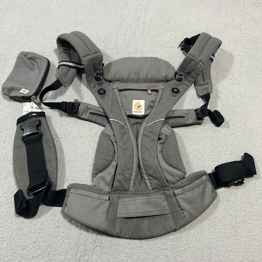 エルゴ　グレー 抱っこ紐　オムニ360 ブリーズ