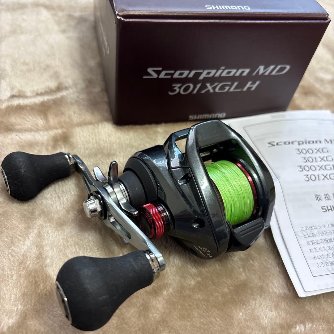 【極美品】シマノ 24スコーピオンMD301XGLHロングハンドルモデル