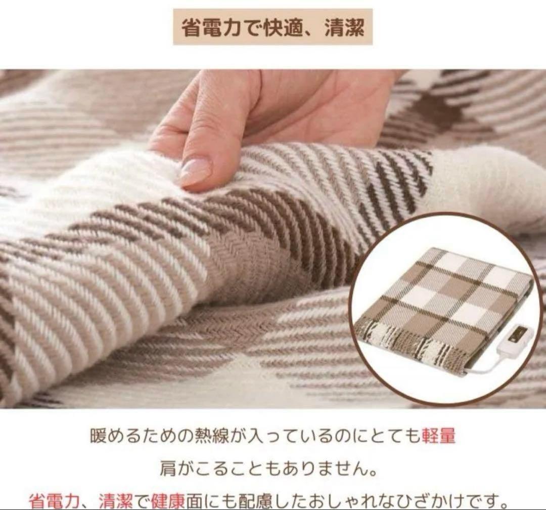 ゼンケン 電気ひざ掛け 取説付き　ZR-50LT 電磁波99%カット　送料込み